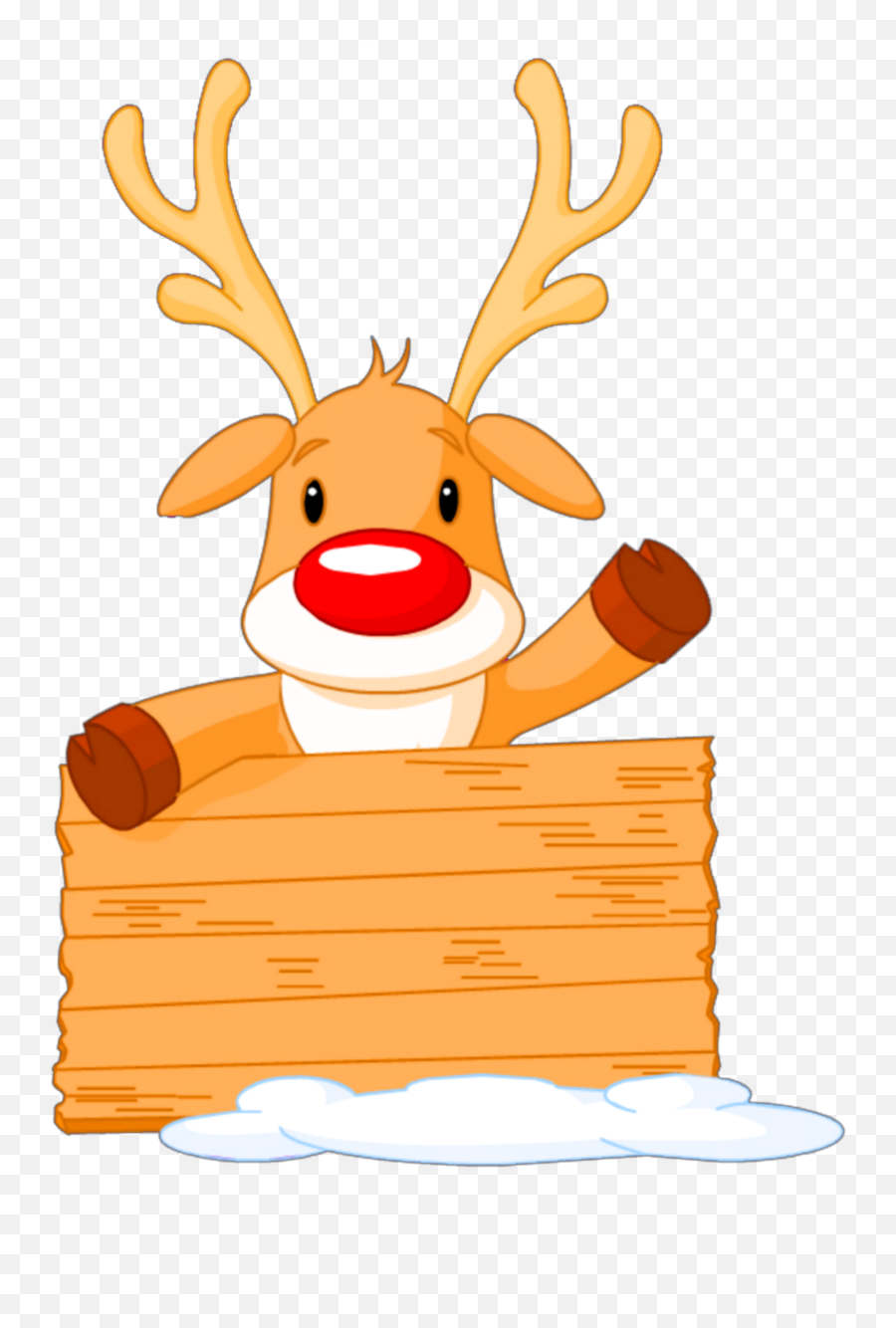 Ftestickers Christmas Reindeer Rudolph - Cute Rudolph The Red Nosed Emoji,Rudolph Emoji