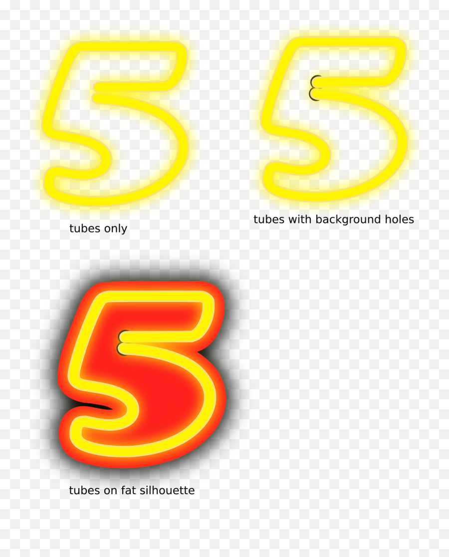 Five 5 Number Font Neon - Number 5 Neon Png Emoji,Mother's Day Emojis