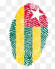 Togo Flag Fingerprint Country Pride - Bangladesh Emoji