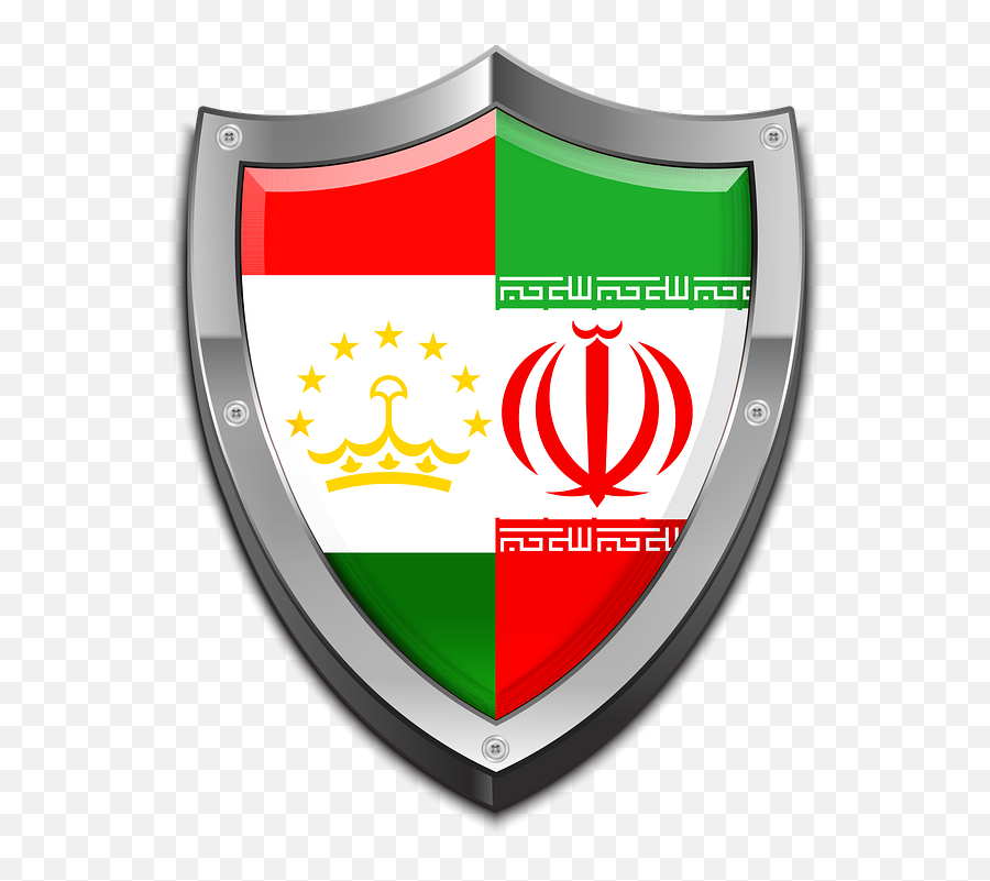 Shield Iran Tajikistan - Shield Badge In Tricolour Of Indian Emoji,Kurdish Flag Emoji