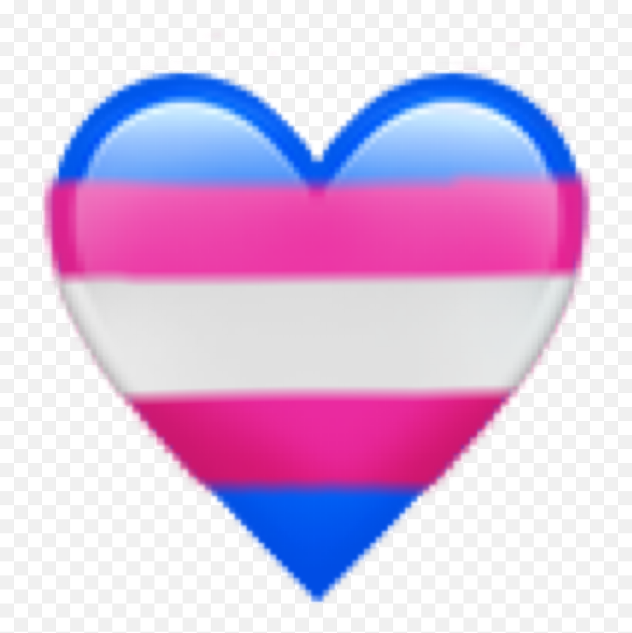 Transpride Transsexual Heart Emojiheart Prideflag Lgbtq - Heart,Trans Flag Emoji