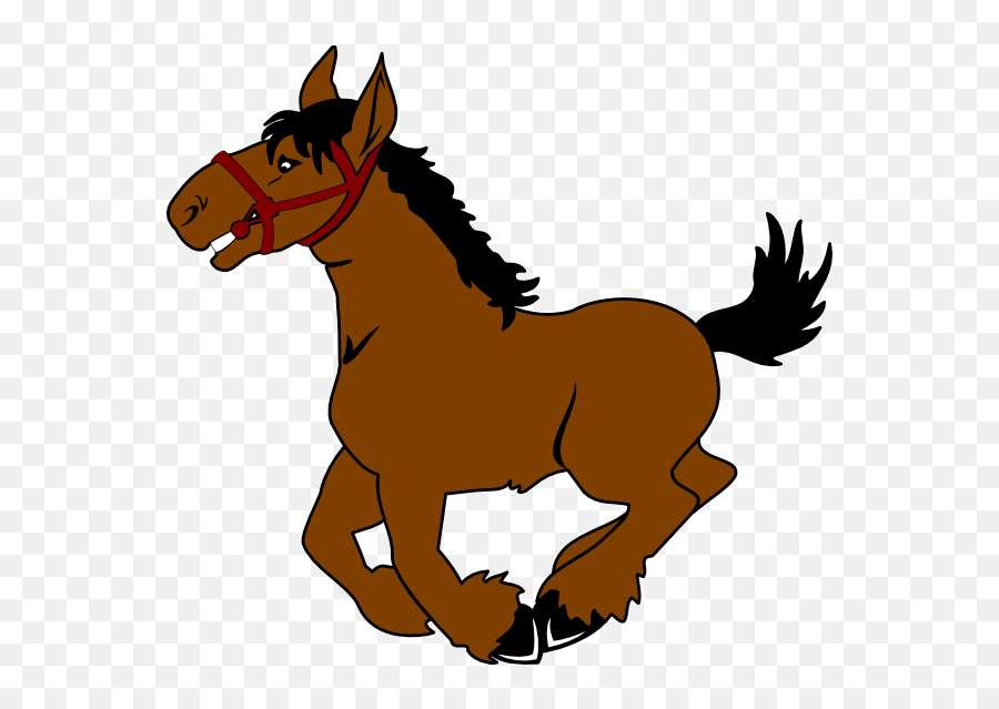 Free Cartoon Pictures Of Horses - Transparent Background Cartoon Horse Clipart Emoji,Horse Arm Emoji