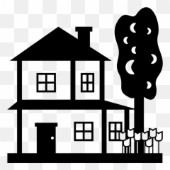 Emojione Bw 1f3e1 - Free House Emoji Png,House Emoji