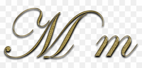 Letter M Gold - Totalmente Demais Emoji