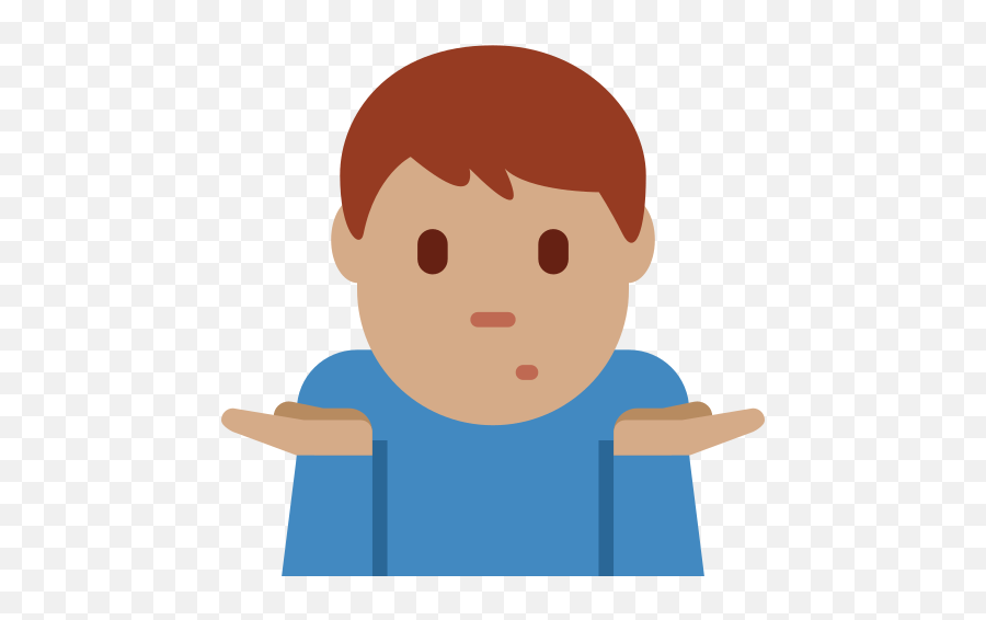 Man Shrugging Emoji With Medium Skin Tone Meaning - Que Significa Este Emoji,Male Shrug Emoji