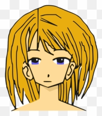 Blonde Manga Girl Vector Illustration - Manga Emoji,Blonde Hair Emoji