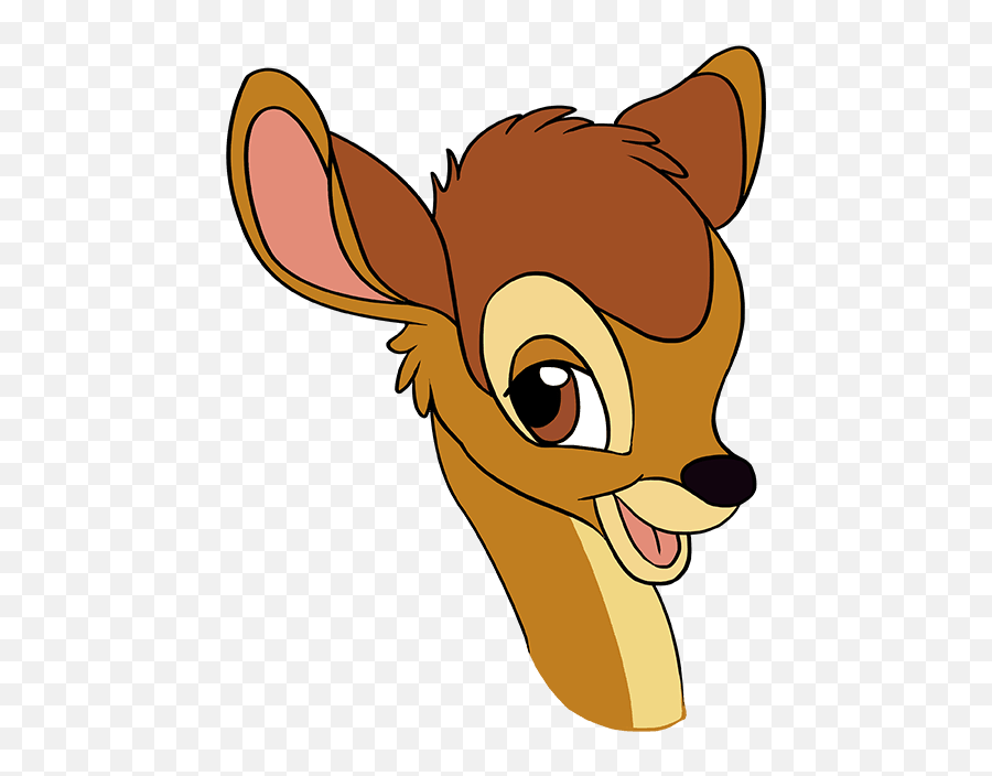 How To Draw Bambi - Cartoon Bambi Ears Emoji,Bambi Emoji