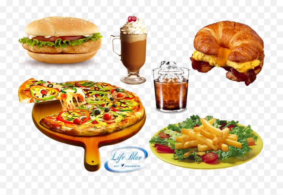 Tasty Food Clipart Png - Transparent Junk Food Png Emoji,Face Savoring Delicious Food Emoji