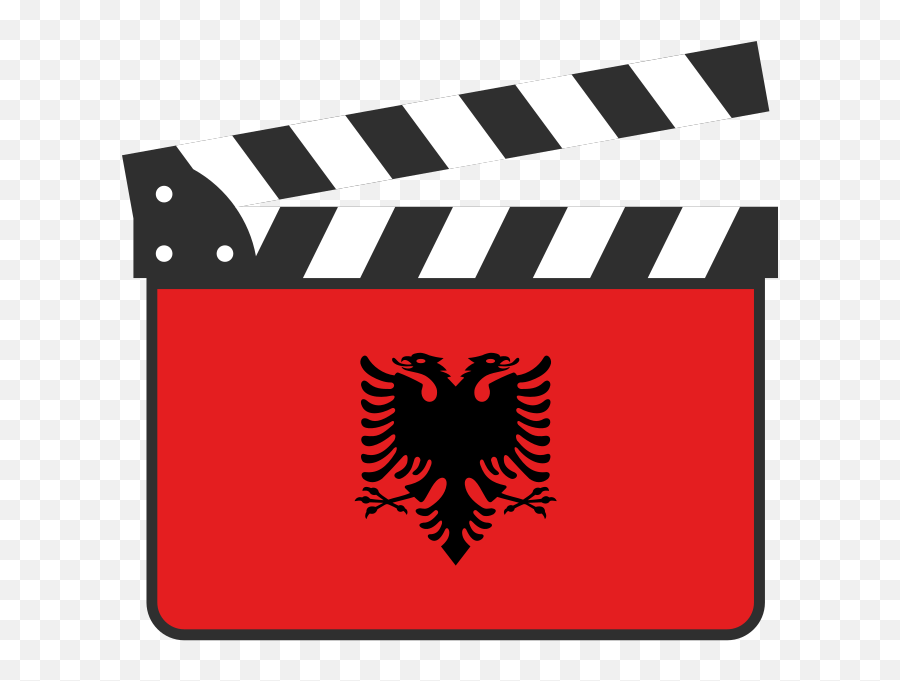 Albania Film Clapperboard - Illyrian Flag Emoji,Albanian Eagle Emoji
