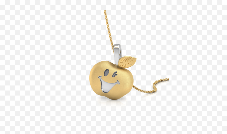 Happy Apples Pendant Jewellery India - Locket Emoji,Emoticon Necklace