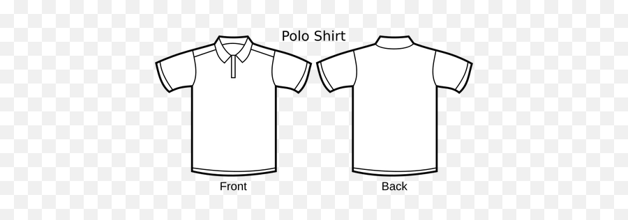 Polo Shirt Template Vector Image - Polo Shirt Template Emoji,Men's Emoji Shirt