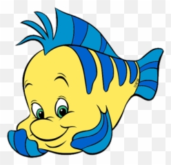 The Little Dog Laughed Clipart Fish - Flounder From Mermaid Emoji