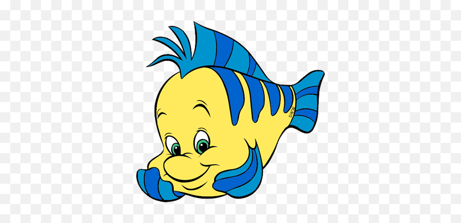 The Little Dog Laughed Clipart Fish - Flounder From The Little Mermaid Emoji,Boy Fishing Pole Fish Emoji