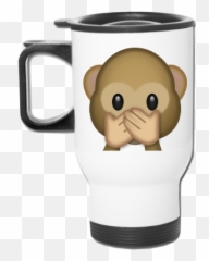 Monkey Emoji - Travel Mug Favorite Mugs Travel Mug Travel Emoji Three Wise Monkeys,Monkey Emoji