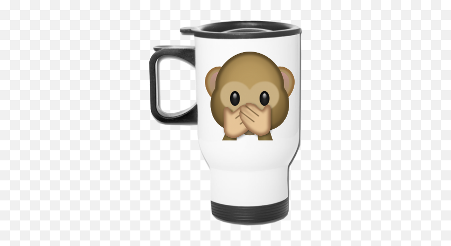 Monkey Emoji - Travel Mug Favorite Mugs Travel Mug Travel Emoji Three Wise Monkeys,Monkey Emoji