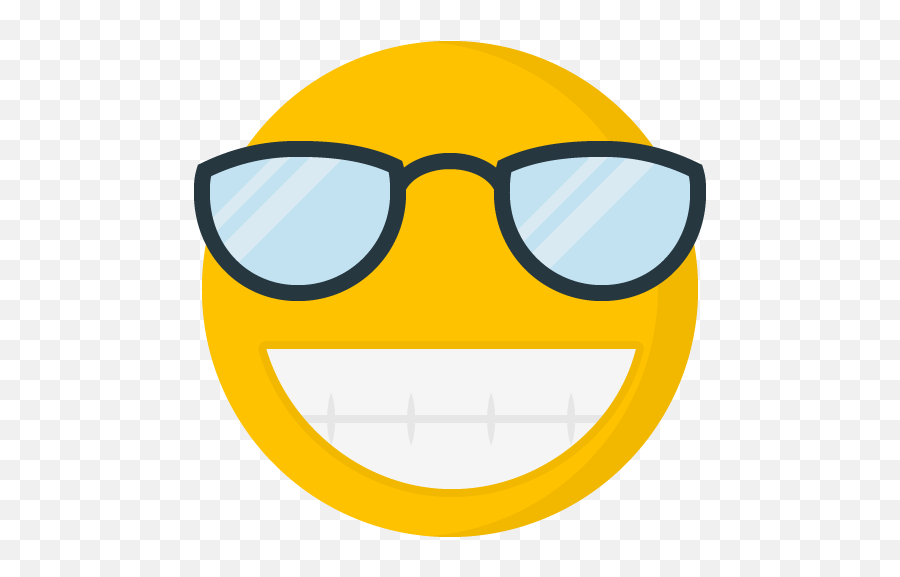 Emojicon Stickers - Emoji Sunglasses Grin,Emojicons