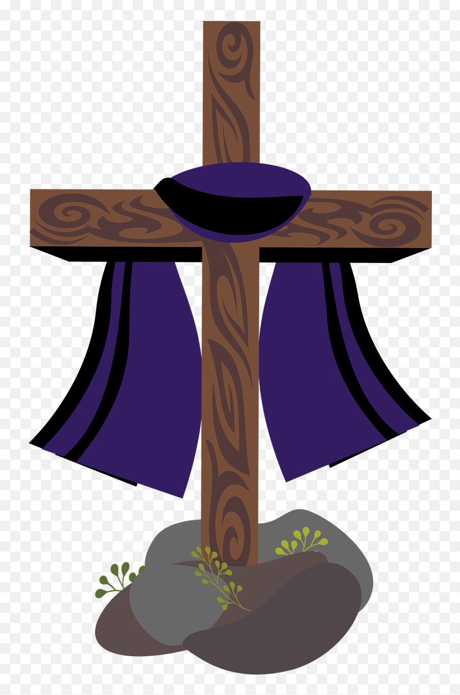 Nina Garman - Holy Week And Easter Clipart Cross With Crown Of Thorns Clipart Emoji,Easter Emojis