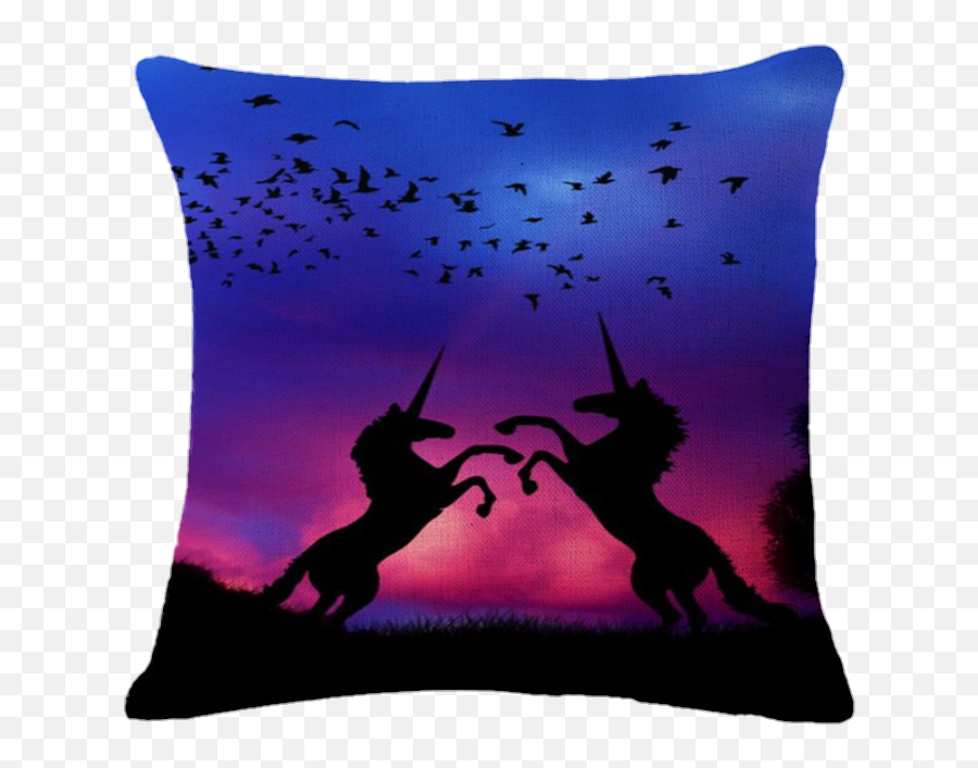Ftecutepillows Cutepillows Unicorn Pillow - Silhouette Emoji,Unicorn Emoji Pillow