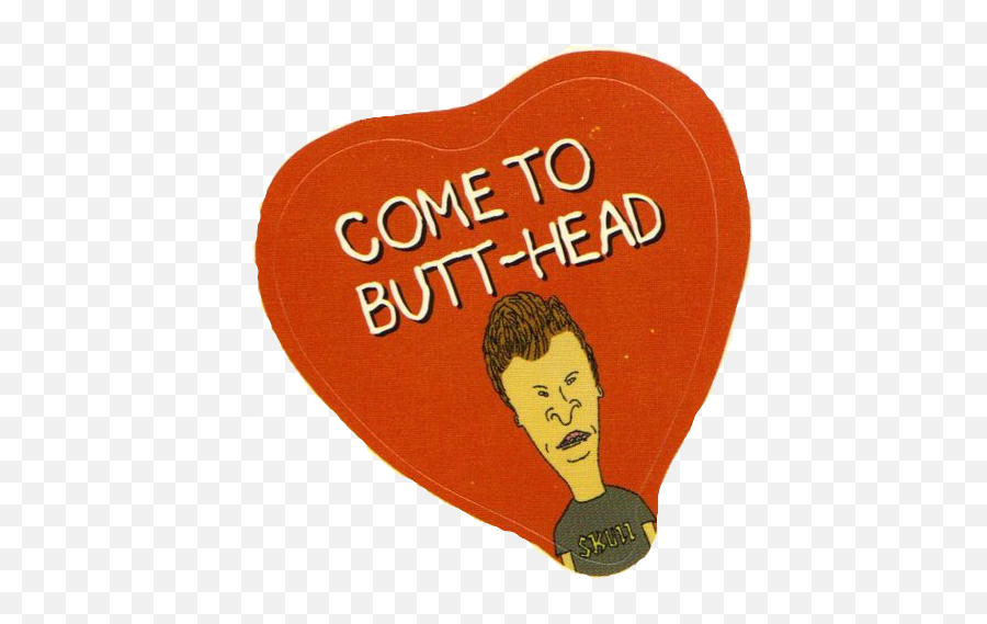 Download Cool Awesome Fire Heart Beavis And Butthead Sweet - Album Cover Emoji,Rad Emoji