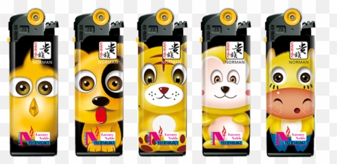 Norman aristocratic grinding wheel gas lighter vibrating pulley flint gear inflatable creative personality - Smartphone Emoji