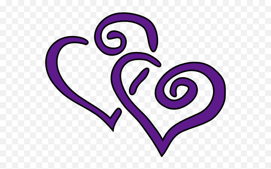 Purple - Purple Hearts Clipart Emoji,Purple Heart Emoji Pillow