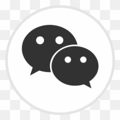 Media social we icon - Black White Social Emoji