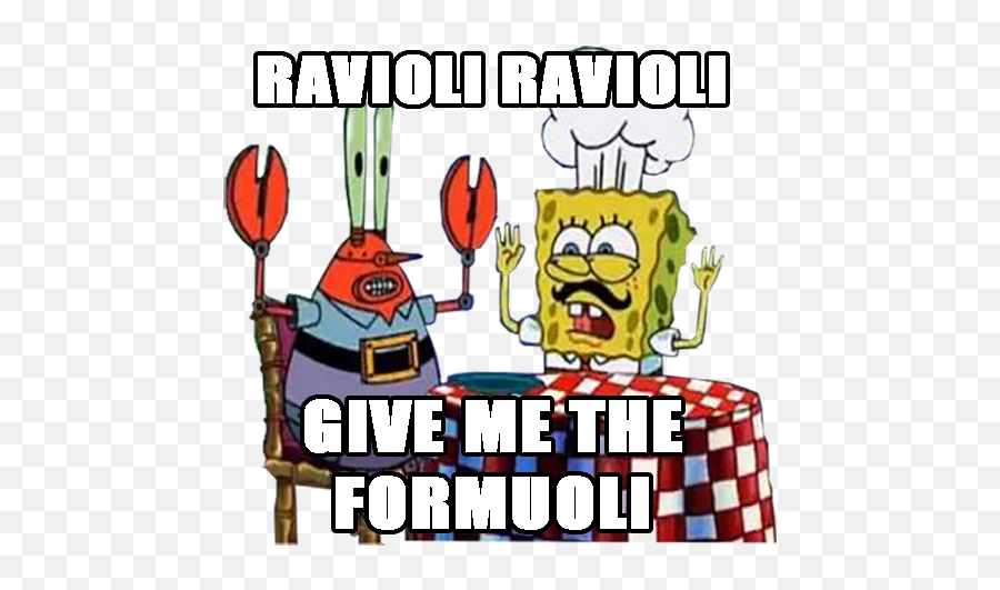 Ibuggati Stickers For Telegram - Ravioli Give Me The Formuoli Emoji,Ravioli Emoji