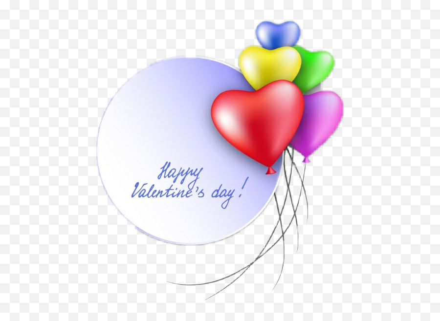 Happy Valentineu0027s Day Message Disc Heart Balloons Multi - Heart Emoji,Happy Valentines Day Emoji