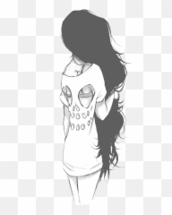 Serendipia Suji - Long Black Hair Art Emoji