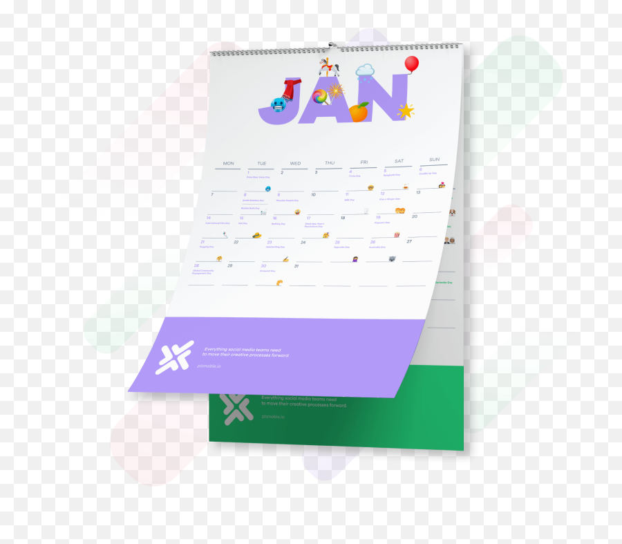 2019 Emoji Calendar - Paper,Calendar Emoji