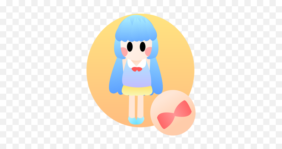 Circle Girl - Cartoon Emoji,Flower Girl Emoticon