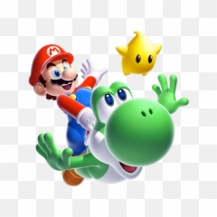 Mario Yoshi Luma Sticker - Super Galaxy 2 Emoji