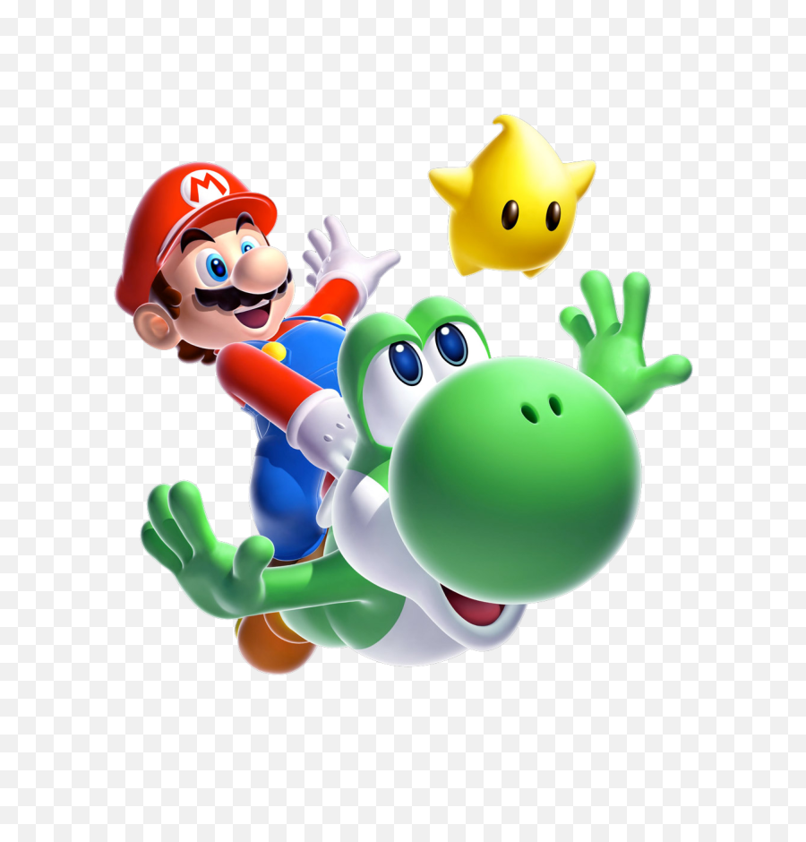 Mario Yoshi Luma Sticker - Super Mario Galaxy 2 Emoji,Yoshi Emoji