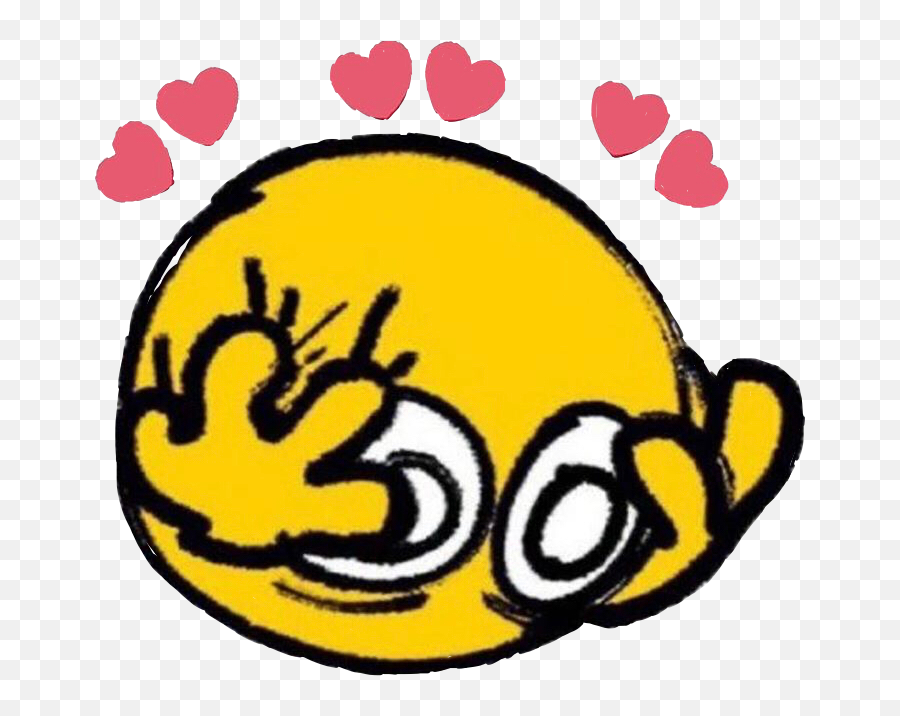Heart Wholesome Bubby Emoji Sticker - Cursed Emoji Pain,Crying Heart Emoji Meme