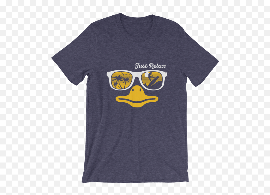 Womenu2019s Funny Duck Shirt - Just Relax Short Sleeve Tshirt What Devotion Devotional Fashion Online Shop Emoji,Relaxed Emoticon