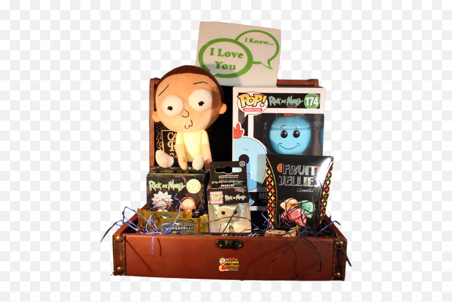 Rick And Morty Gift Basket - Rick And Morty Gift Hamper Emoji,Rick And Morty Emoticons