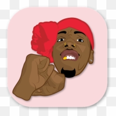 Kiesha Red Emojis - Cartoon