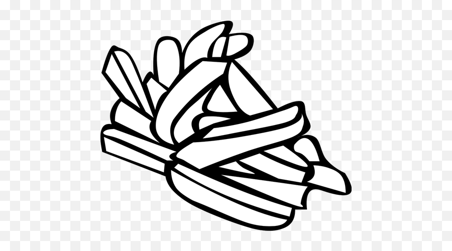 Vector Clip Art Of French Fries - French Fries Clip Art Emoji,Chicken Nugget Emoji