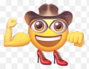 Lol Emoji Cowboy Haha Aesthetic Freetoedit - Cartoon