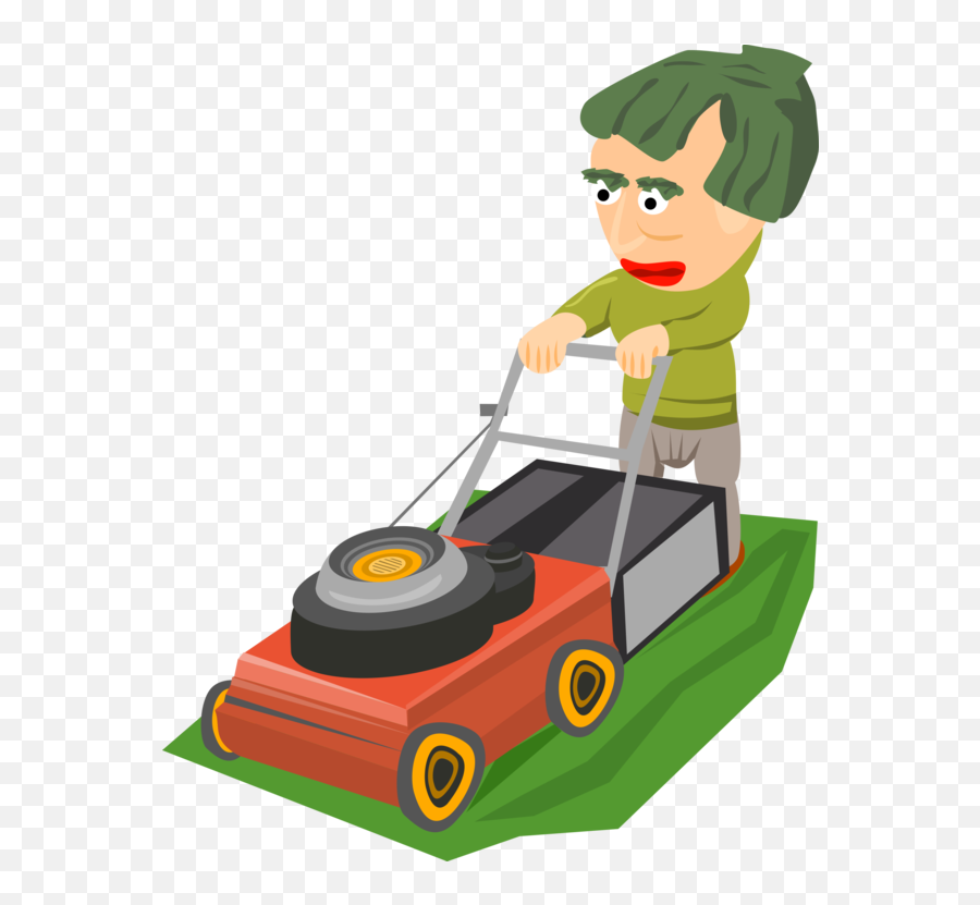 Free Lawn Mower Clipart Black And White - Cartoon Lawn Mower Png Emoji,Lawnmower Emoji