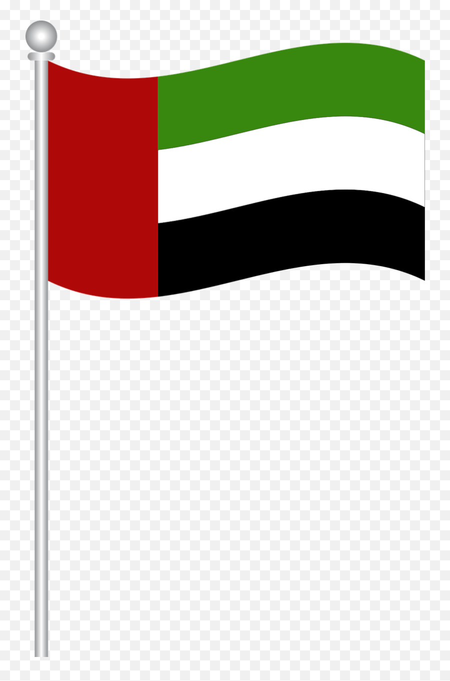 Flag Text Line Transparent Clip Art - Uae Flag Clipart Png Emoji,Dubai Flag Emoji