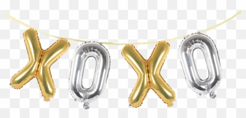 Xoxo Balloon Phrase Banner Set - Locket Emoji