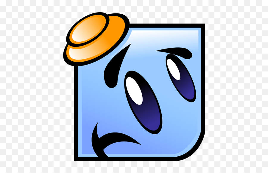 Worried Blue Smiley - Clip Art Emoji,Android Emoji