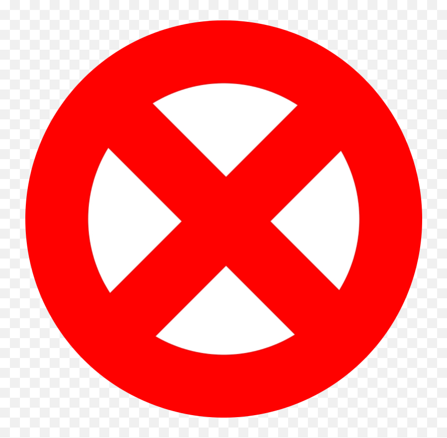 Download Free Png Prohibited Sign - X Men Logo Emoji,Prohibited Emoji