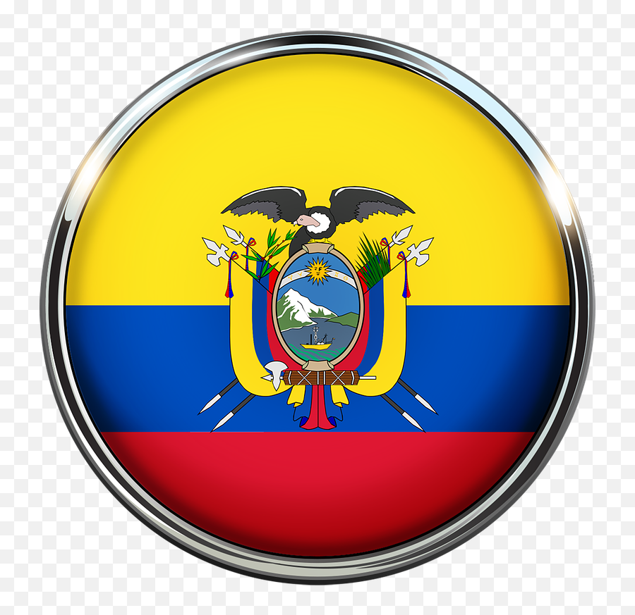 Flag Ecuador Home Circle Free Image - Bandera De Ecuador Emoji,House Emoji