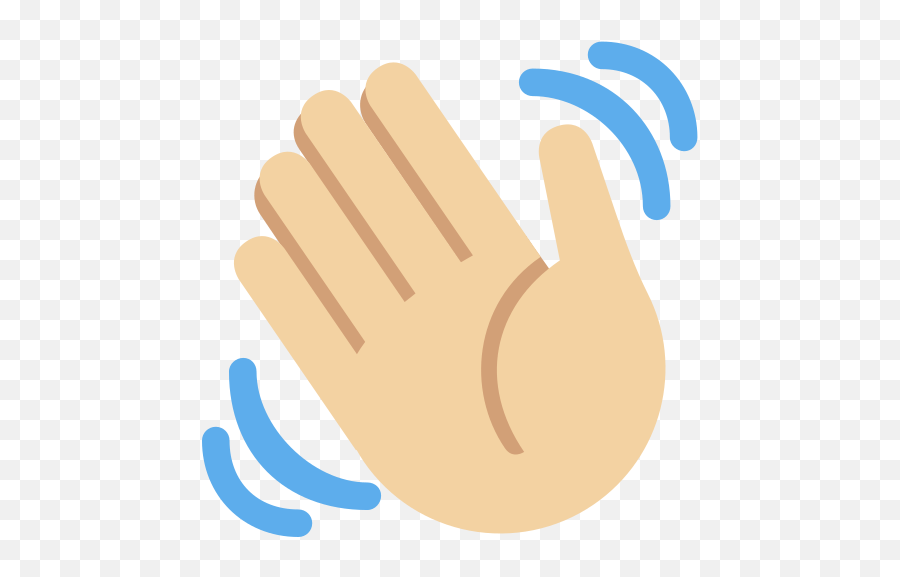Waving Hand Emoji With Medium - Mano Che Saluta,Waving Hands Emoji