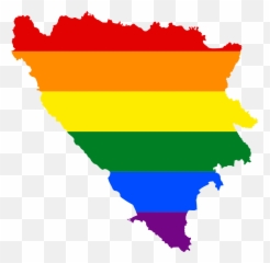Lgbt Flag Map Of Bosnia And Herzegovina - Flag Map Of Bosnia And Herzegovina Emoji,Lgbt Flag Emoji