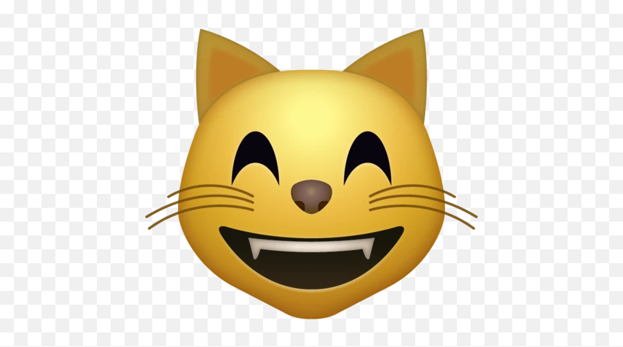 Happy Cat Emoji Iphone Emojis In - Cat Emoji,Happy Emoji