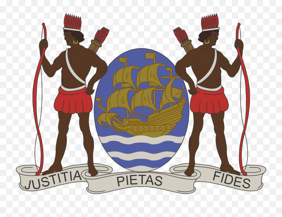 Coat Of Arms Of Dutch Colony Of - Original Suriname Coat Of Arms Emoji,Suriname Flag Emoji