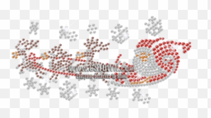Magic Santa Sleigh Reindeer Iron - Stitch Emoji,Santa Sleigh Emoji